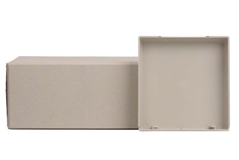 ERGOspace Modellschalen von KaVo Dental neben Verpackung, beige, rechteckig.