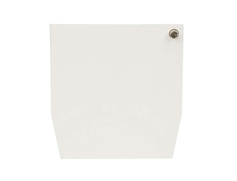 ERGOspace Steckplatte perlweiß mit Befestigungselement für Dentaltechnik.