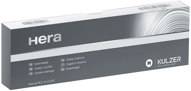 Grafittiegel-Verpackung von Kulzer für Heracast RC-L, CL-G 77, CL-G 94.