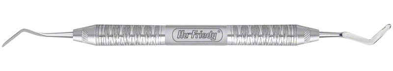 Zahnmedizinisches Raspatorium für Papillen mit ergonomischem Griff.