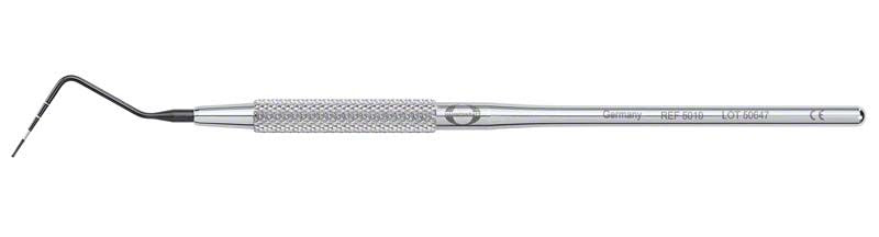 Taschensonde Parodontometer mit kugelförmiger Spitze und Skalierung.