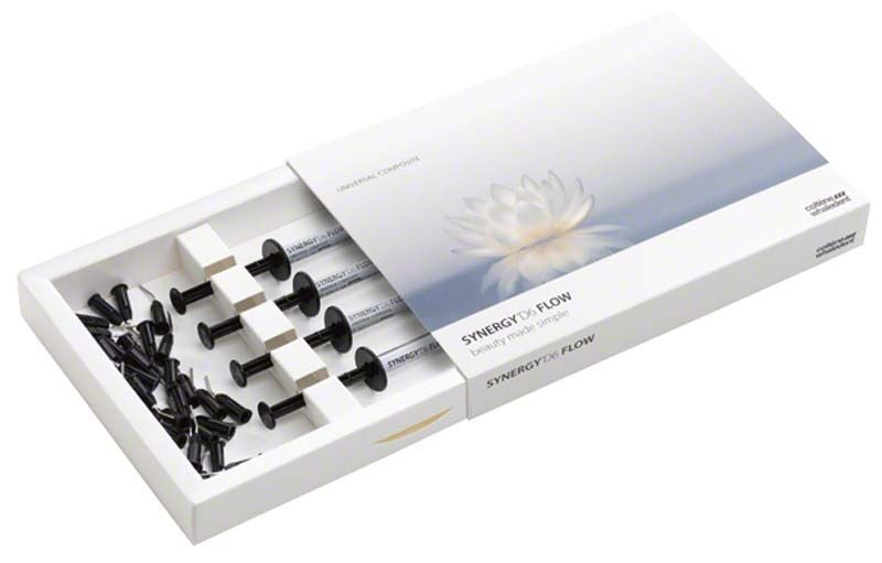 Spritzen-Intro-Kit Synergy D6 flow Dentin in geöffneter Verpackung