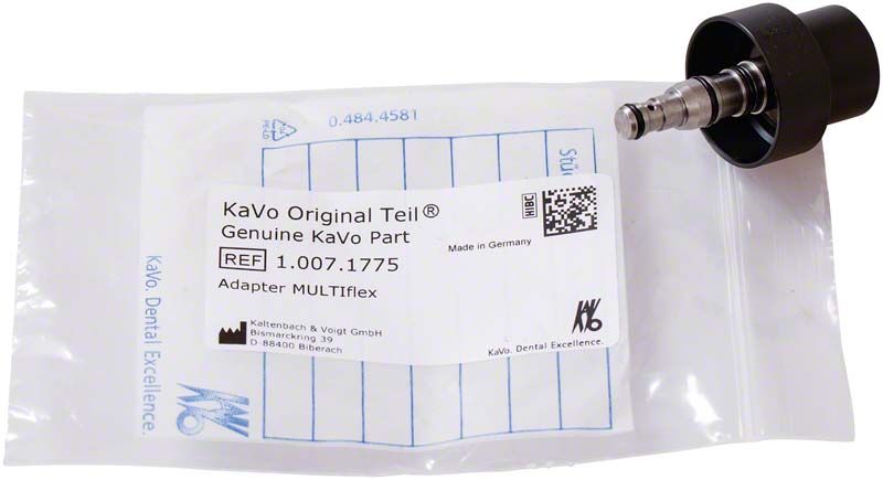 Adapter für Multiflex mit Verpackung und Produktinformationen.