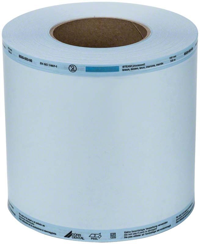 Klarsichtsterilisierverpackung Hygofol Rollen 150mm 100m aufgerollt.