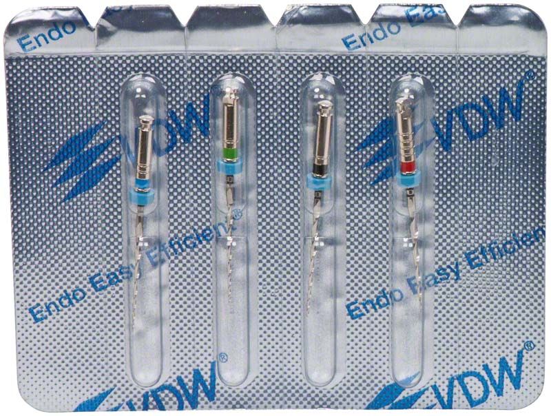 Mtwo® NiTi-Instrumente in Blisterverpackung mit Tiefenmarkierung.