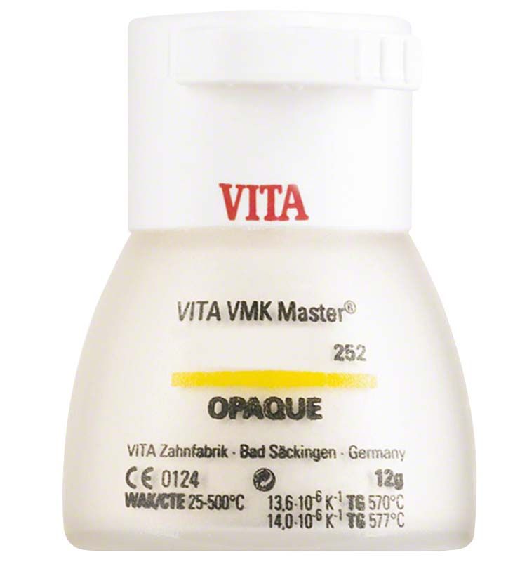 VITA VMK Master Opaque 12g OP2 Zahnkeramikpulver in weißem Behälter