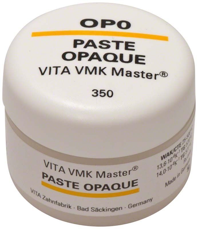 VMK Master Opaque Paste OP0 in weißem Behälter mit Aufschrift.