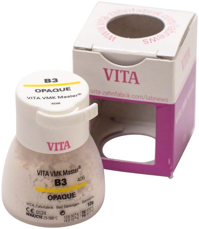 VMK Master Opaque 12g B3 mit Verpackung von VITA Zahnfabrik.
