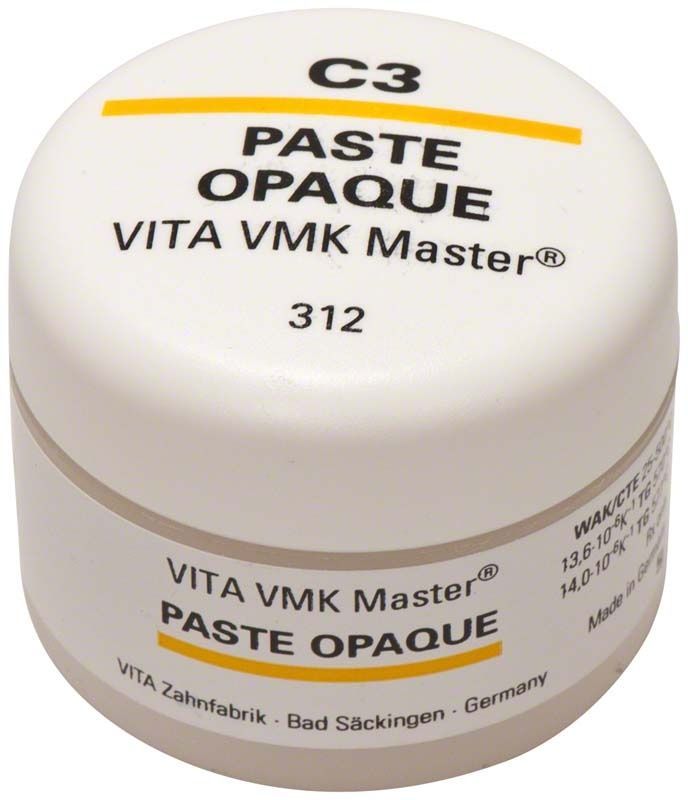 VMK Master Opaque Paste C3 in weißem Behälter mit gelbem Aufdruck.