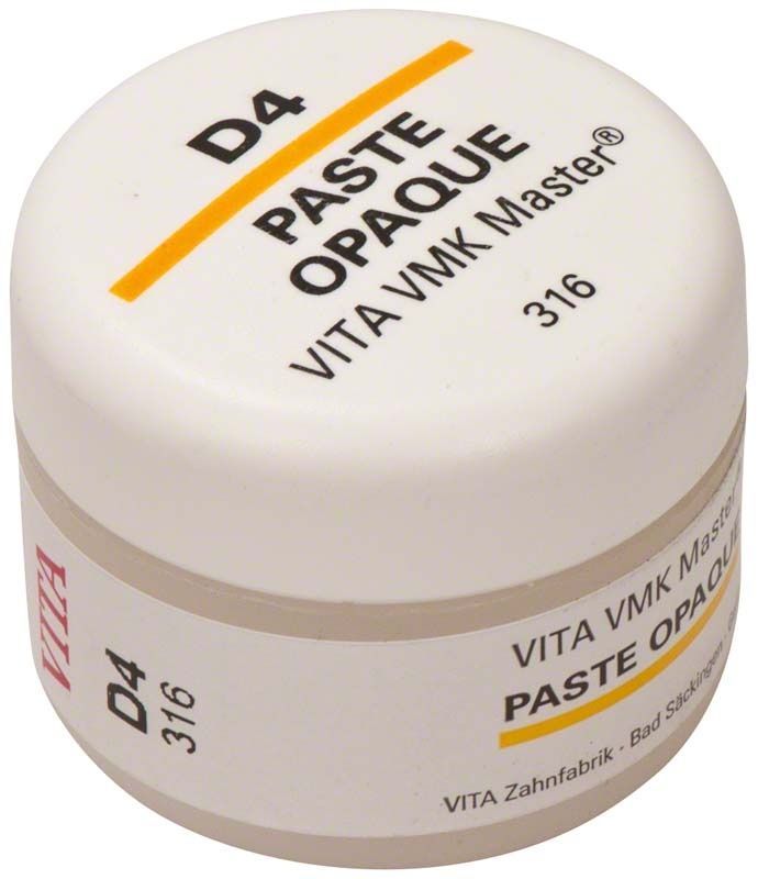D4 VITA VMK Master Opaque Paste in weißem Behälter.