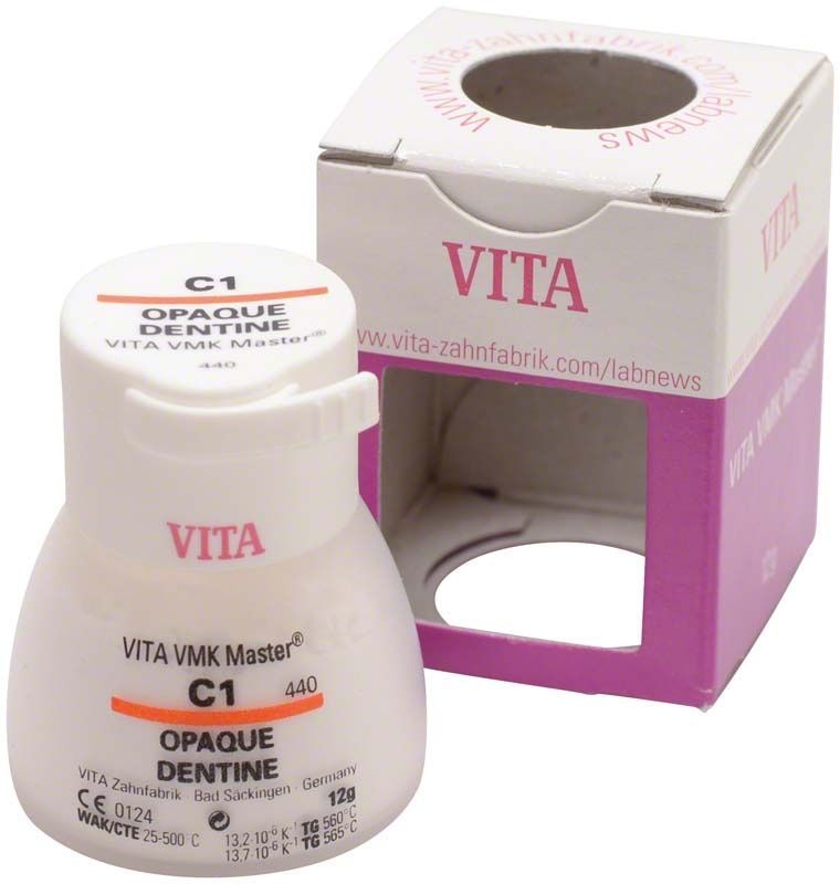 VITA VMK Master Opaque Dentine C1, 12g, mit Verpackung.