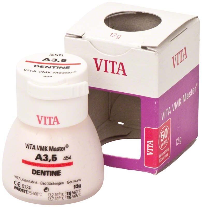 VITA VMK Master Dentine A3,5, 12g, mit Verpackung.