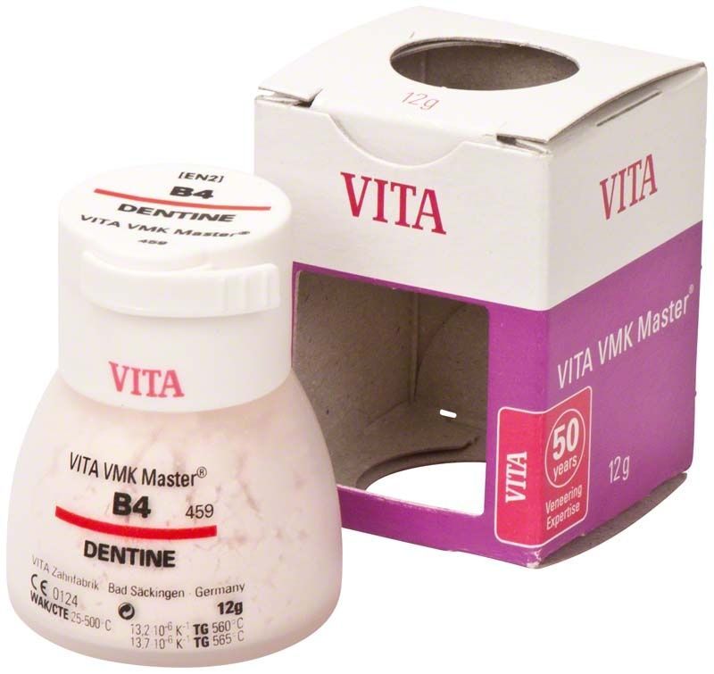 VITA VMK Master Dentine B4, 12g, mit Verpackung.