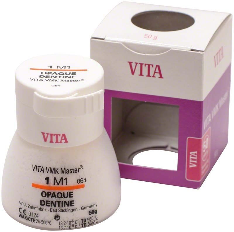 VMK Master 3D Opaque Dentine 50g 1M1 mit Verpackung.