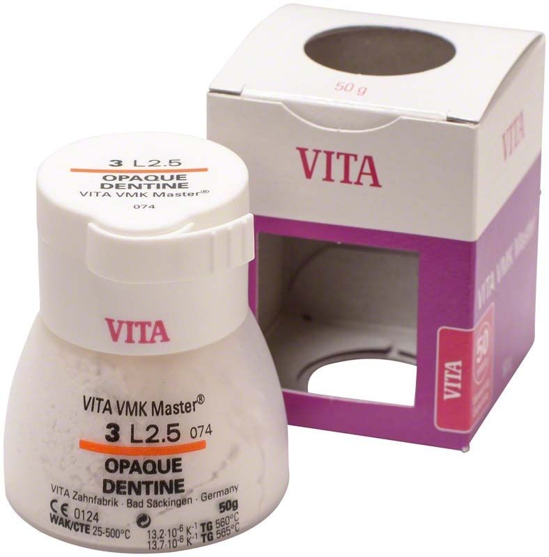 VMK Master 3D Opaque Dentine 50g 3L2.5 mit Verpackung.