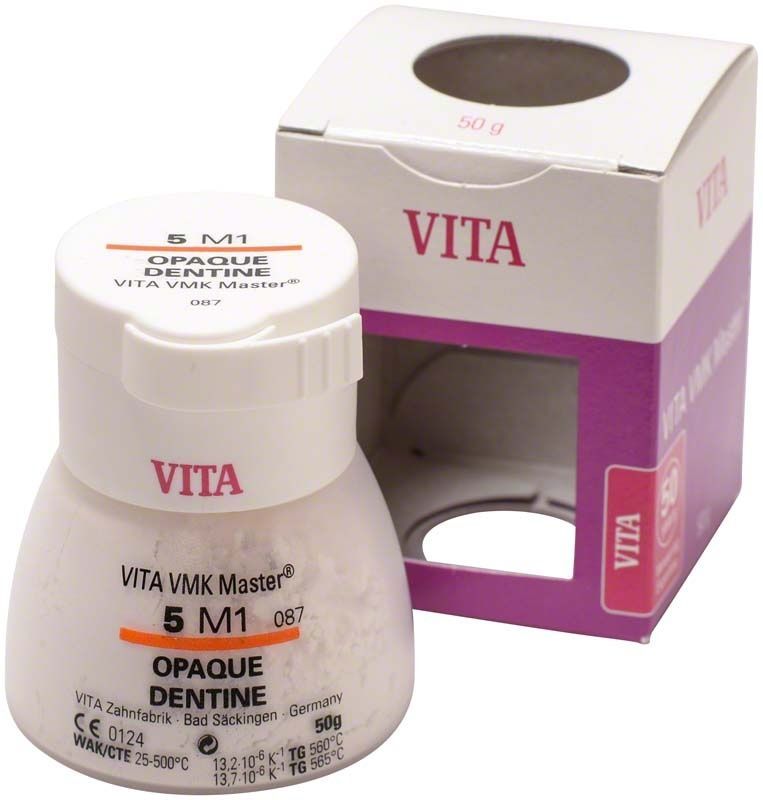 VMK Master 3D Opaque Dentine 50g 5M1 Zahntechnikerpulver in Originalverpackung.