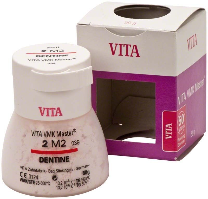 VITA VMK Master 3D Dentine 50g 2M2 mit Verpackung.