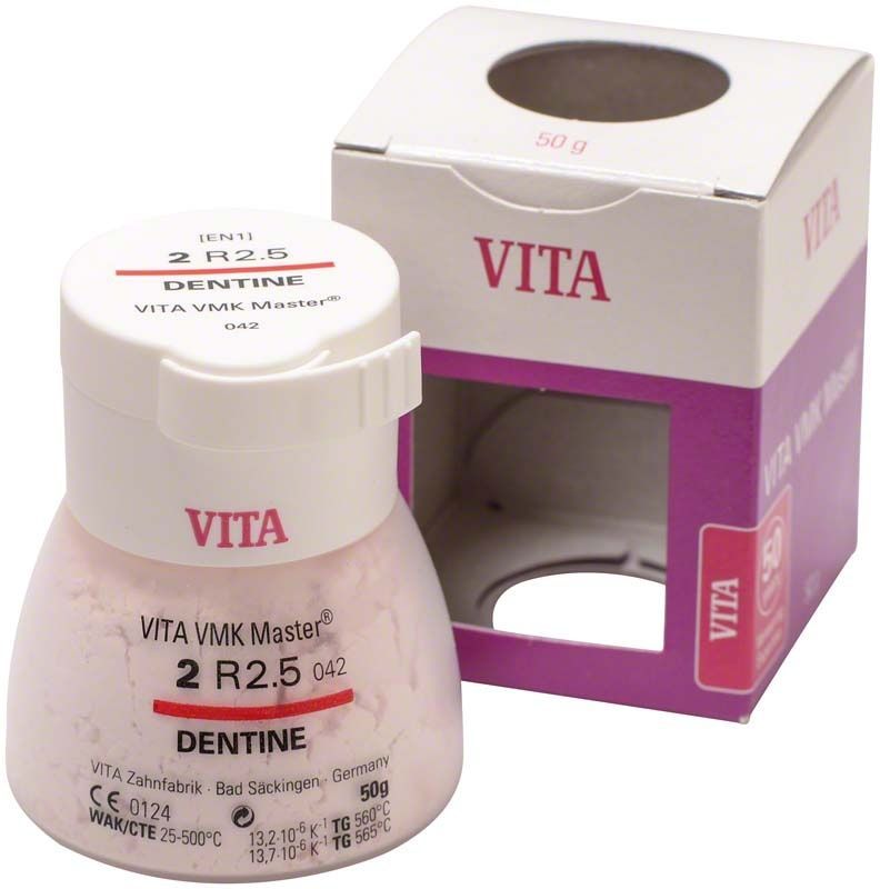 VMK Master 3D Dentine 50g 2R2.5 Zahnpulver mit Verpackung