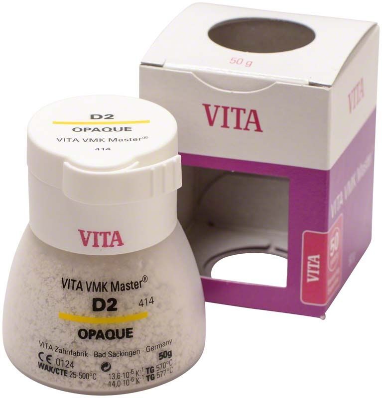 VMK Master Opaque 50g D2 Zahnkeramikpulver mit Verpackung