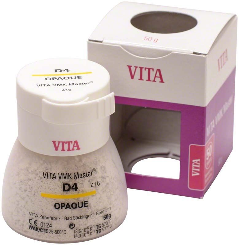 VMK Master Opaque 50g D4 Pulver mit Verpackung.