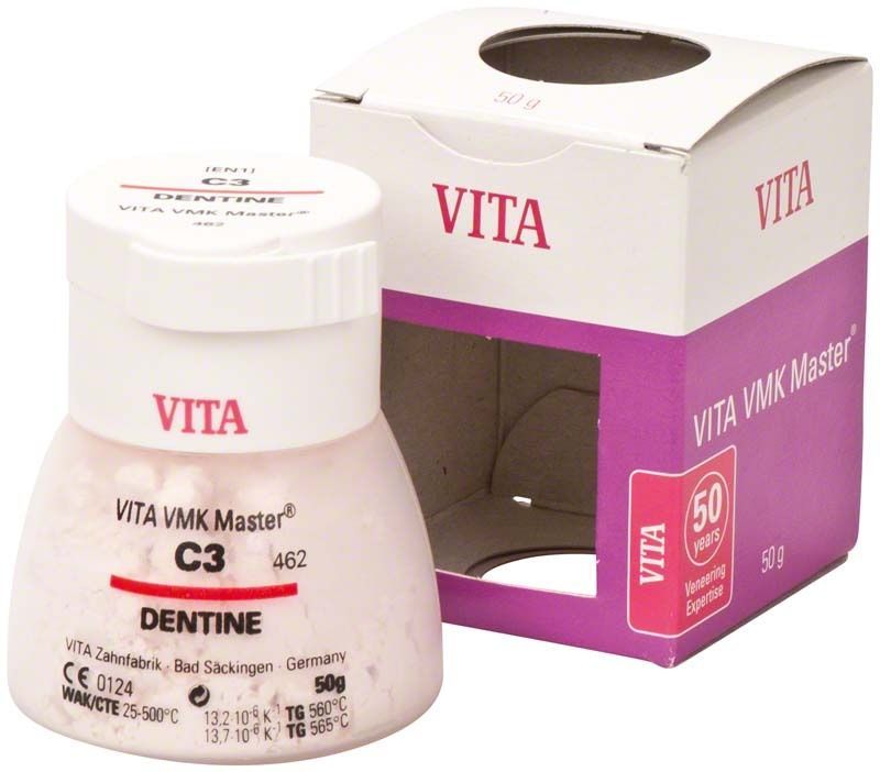 VITA VMK Master Dentine C3, 50g Dose mit Verpackung.