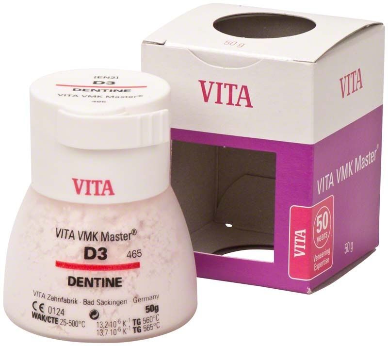 VITA VMK Master Dentine 50g D3 Keramikdose mit Verpackung