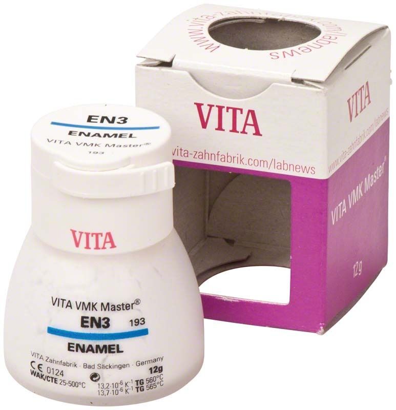 VMK Master Enamel 12g EN3 Verpackung und Tiegel in Weiß.