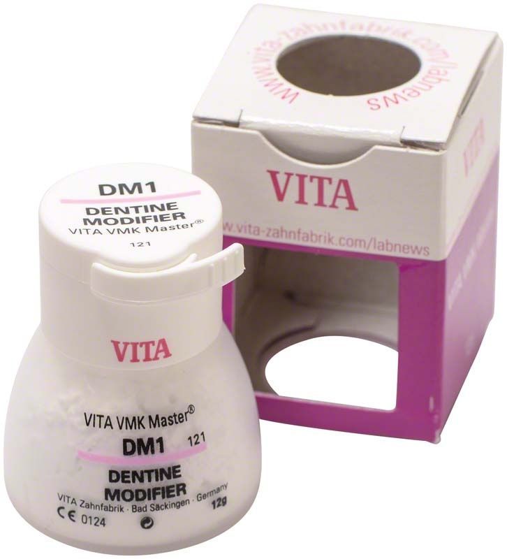 Dentin-Modifikator VMK Master DM1 mit Verpackung von VITA.