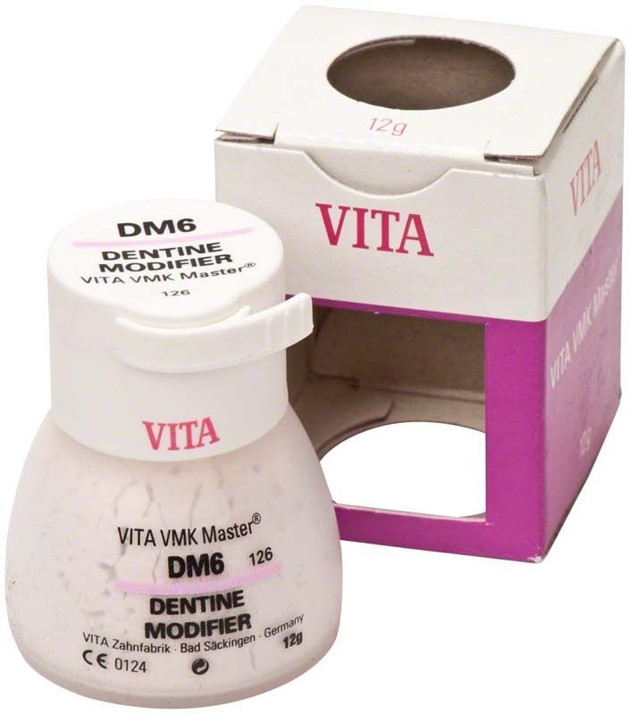 VMK Master Dentin Modifier DM6 mit geöffneter Verpackung.