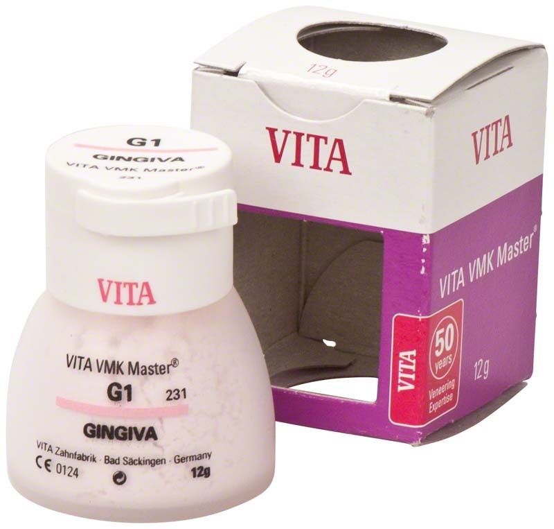 VITA VMK Master Gingiva G1 Zahnarztmaterial in weißer Verpackung.