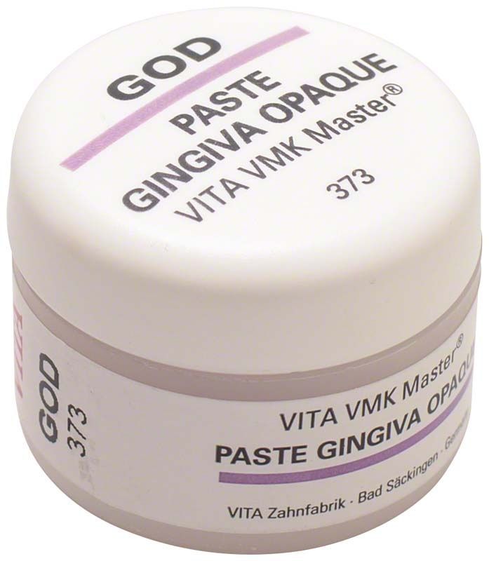 VMK Master Gingiva Opaque Paste GOD in einer kleinen weißen Dose