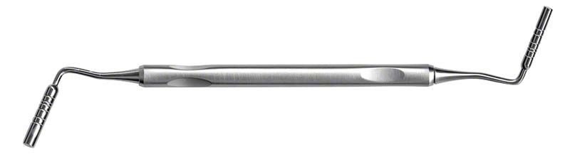 Granulatstopfer Stück HSK 397-19 aus Edelstahl mit geriffeltem Griff.