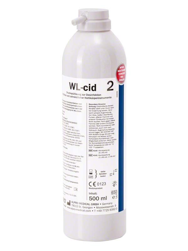 WL-cid Desinfektionslösung 500 ml Flasche für medizinische Instrumente.