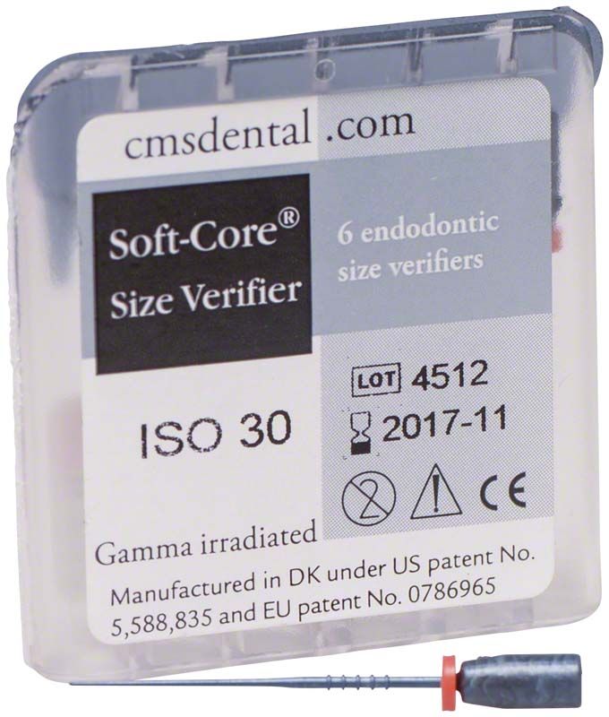 Prüfstift ISO 030 in transparenter Kunststoffverpackung mit Produktinformationen.