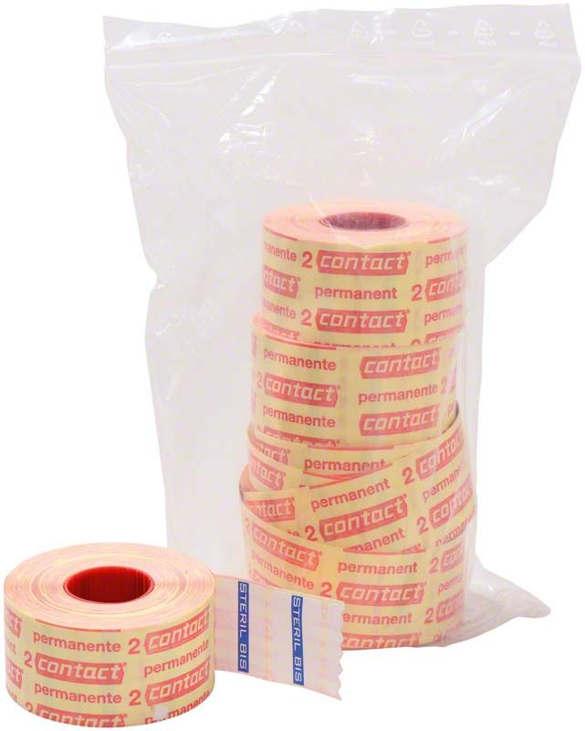 Sandwich-Etikettenrolle von EURODOK in transparenter Verpackung.