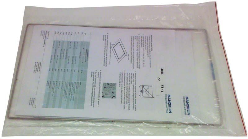 SONOREX Folientest-Rahmen FT 14 in transparenter Kunststoffverpackung