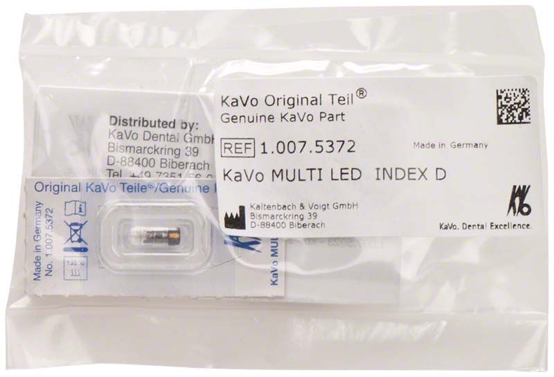 KaVo Multi LED Ersatzlampe in Originalverpackung mit Produktinformationen.