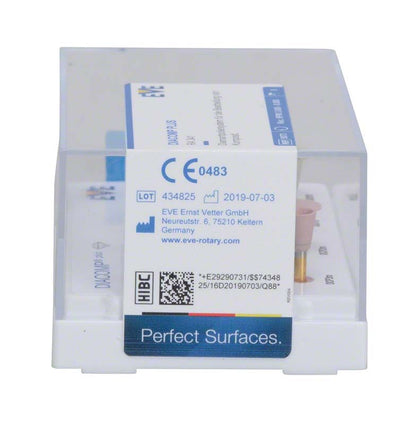 EVE DIACOMP® plus Set RA 341 in transparenter Box mit Etikett und CE-Kennzeichnung.