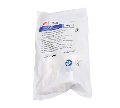 Filtek™ Supreme XTE Body Kapseln WB in weißem Beutel mit Etikett.