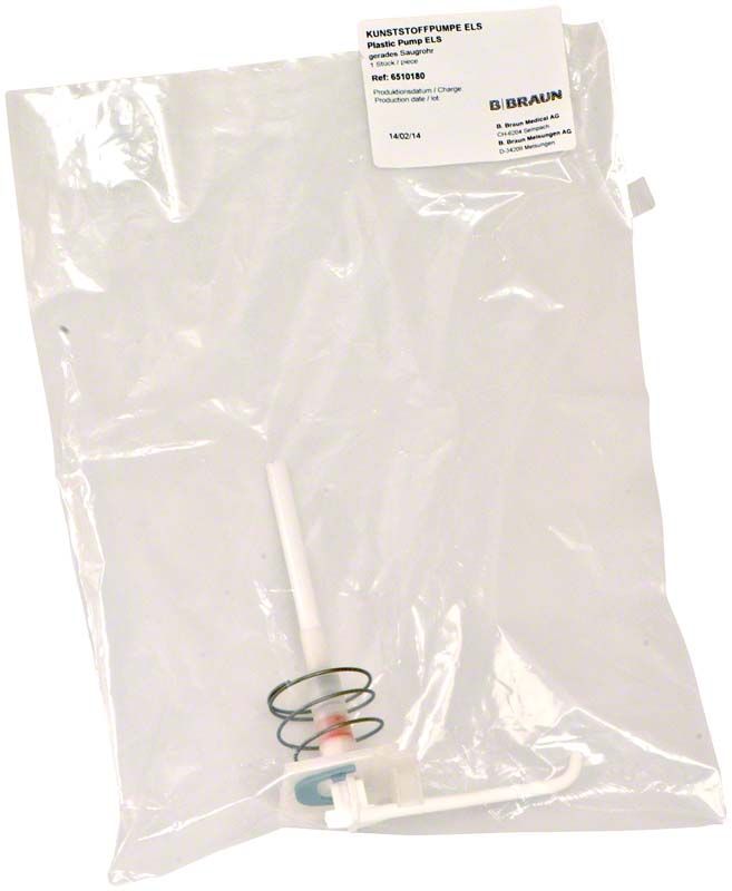 Austauschpumpe für Wandspender ELS in transparenter Verpackung.