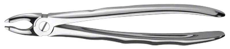 Zahnzange LiquidSteel® für OK Frontzähne und Prämolaren in glänzendem Metall.