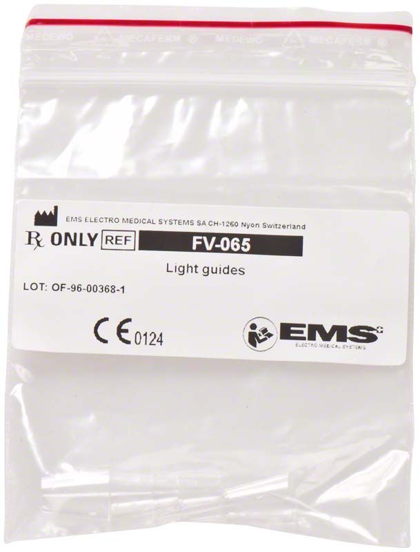 Kunststoffverpackung des PIEZON® LED Lichtleiter-Sets mit Produktinformationen.