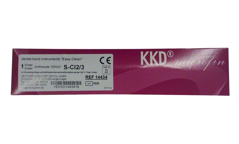 KKD Easy Clean Scaler S-Cl 2/3 in Verpackung mit Etikett und Produktinformationen.