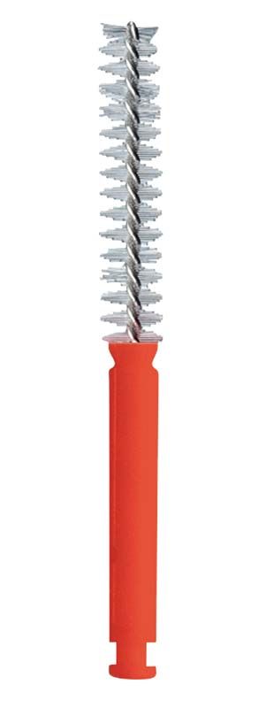 Interdentalbürste CURAPROX CRA roto CRA 07 prime mit rotem Griff.