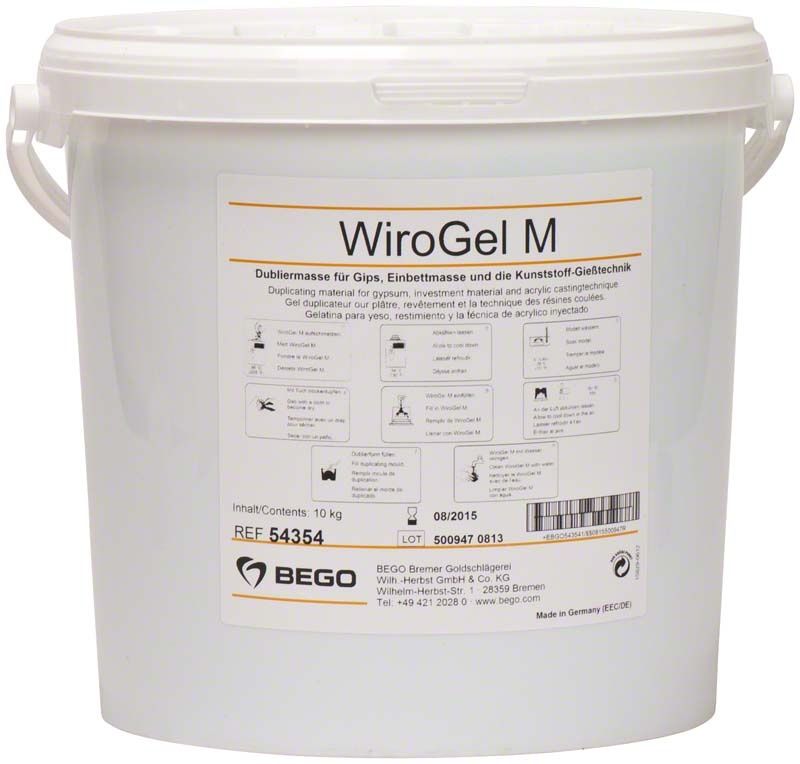 10kg Eimer WiroGel® M mit Etikett und Tragegriff.