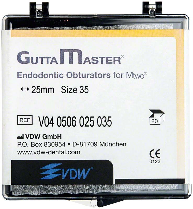 GuttaMaster Obturatoren ISO035 Verpackung mit 20 Stück, Endodontic Obturators.