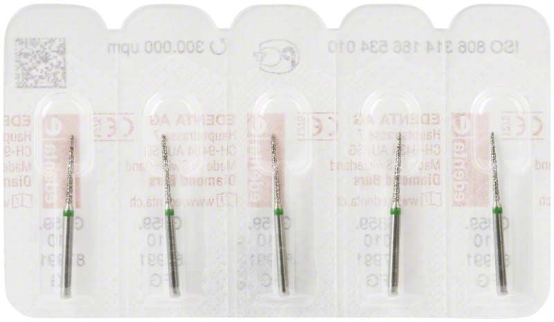 Diamantenschleifer Diamant FG 859G 010 im Blisterpack, grobe Körnung.