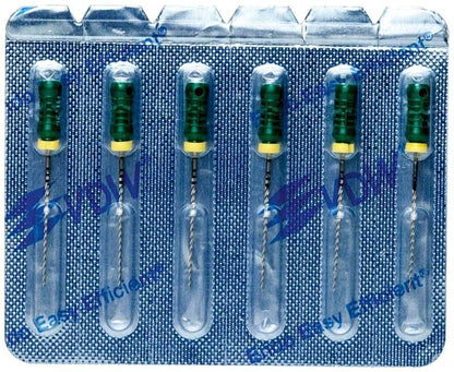 Blisterverpackung mit sechs K-Bohrern 25mm Gr. 035 von VDW.