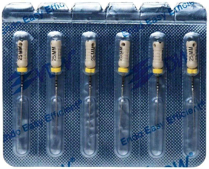 K-Feilen 25mm Gr. 015 in Blisterverpackung für Dentalmedizin.