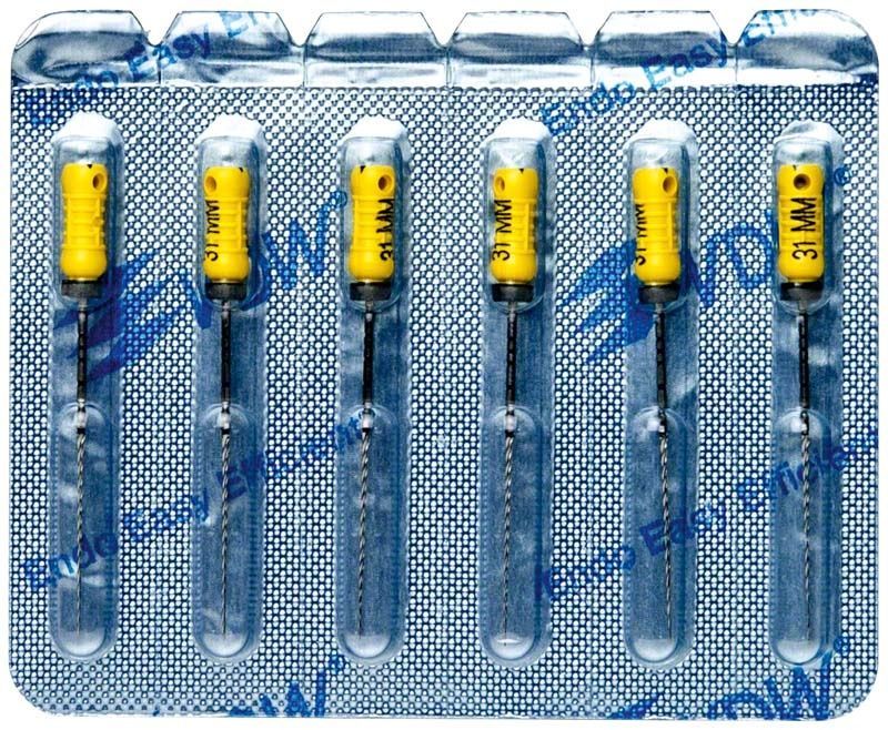 K-Bohrer 31mm Gr. 020 in Blisterverpackung mit gelben Griffen.